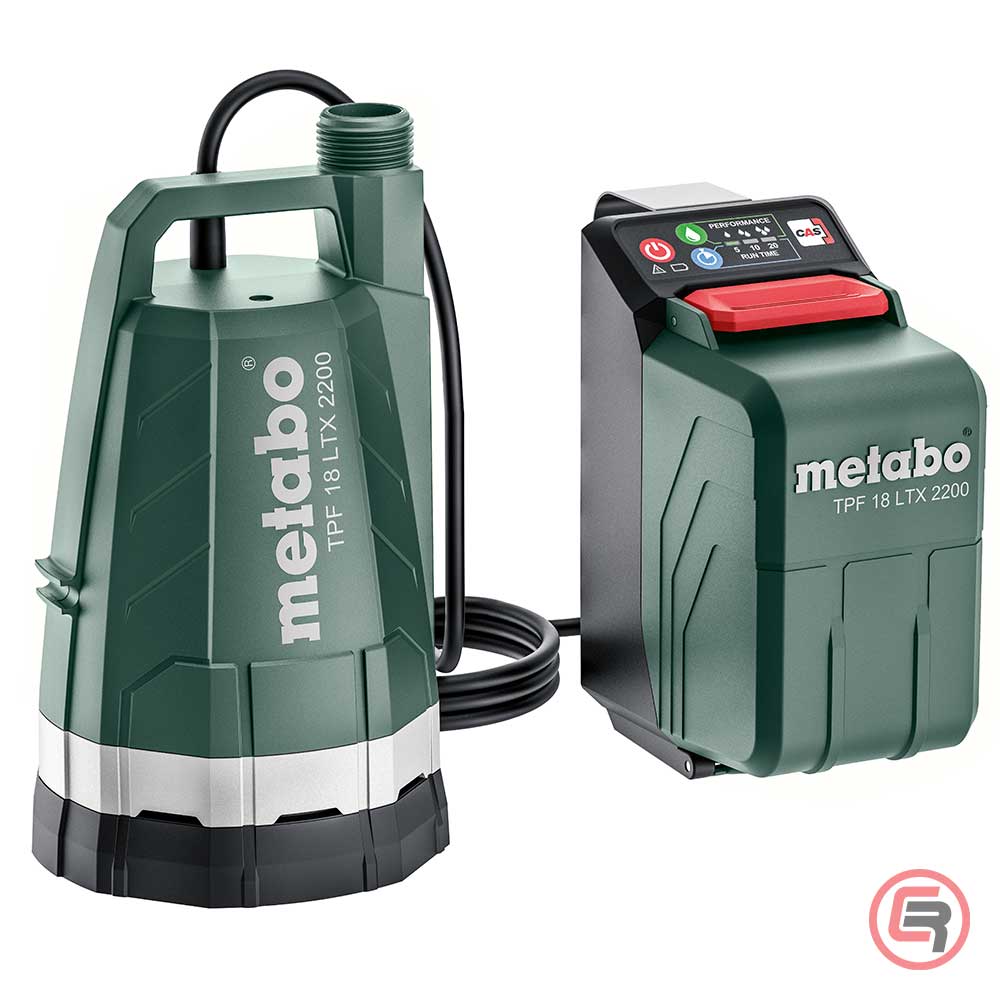 Metabo Pumpa Za Vodu Potopna Aku TPF 18 LTX 2200 + Adapter Za Bure / 18 V (bez baterija i punjača) – 601729850 - Slika 2