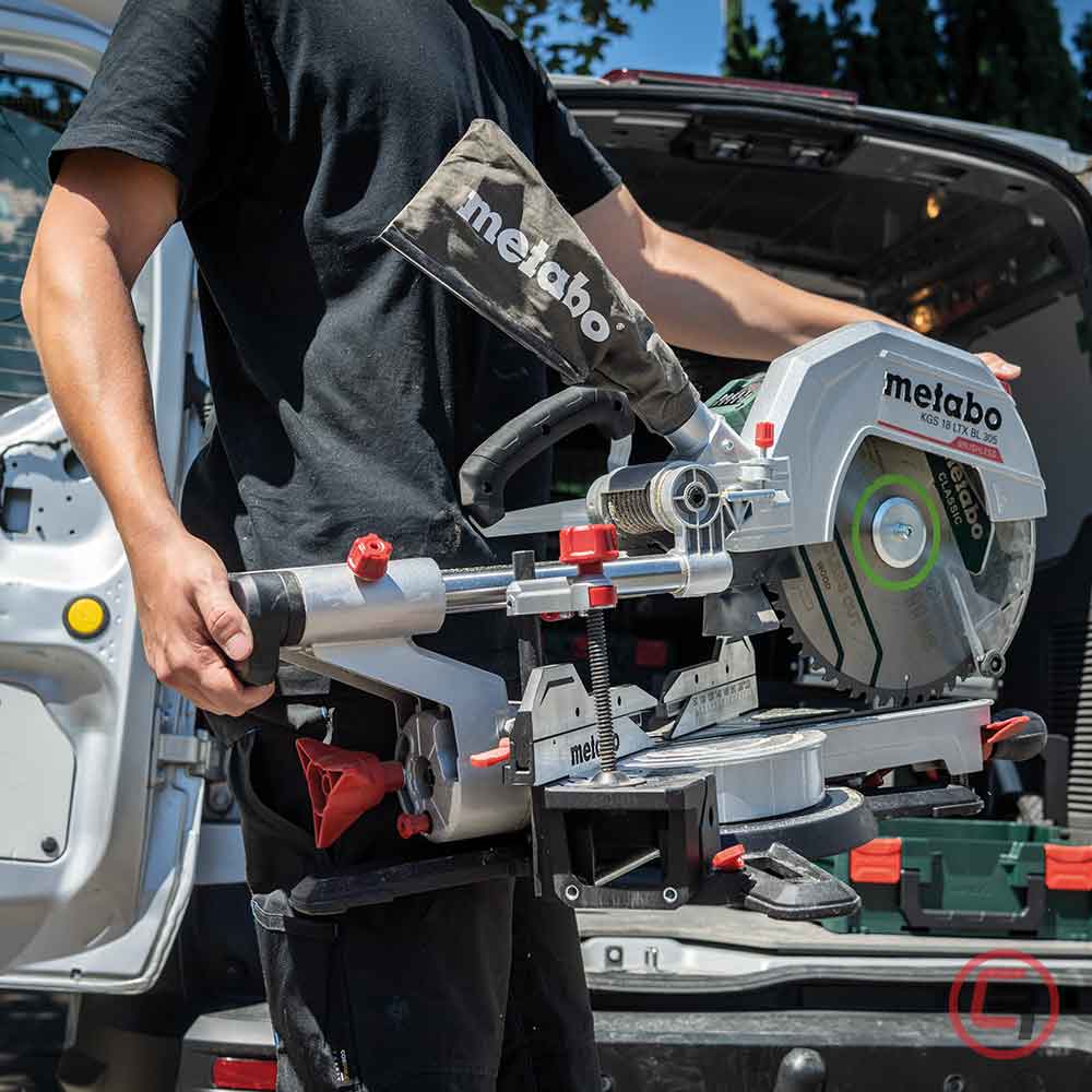Metabo Pila Kružna Aku KGS 18 LTX BL 305 / 18 V Za Kutno Rezanje Potezna 305 mm (bez baterija i punjača) - 614305850 - Slika 8
