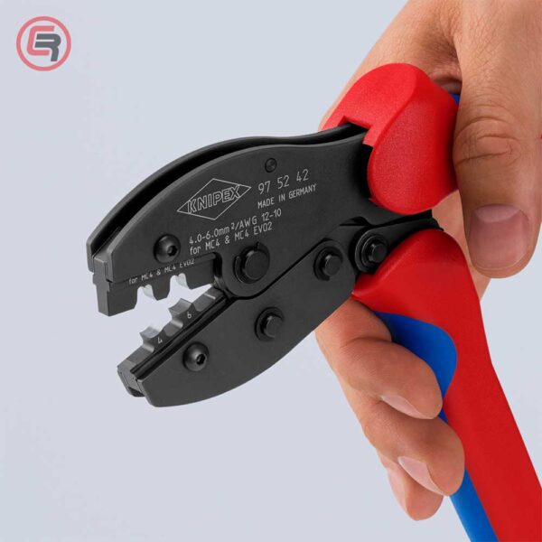 Knipex Kliješta Za Presanje Fotonaponskih / Solarnih MC4 / MC4 EVO 2 Konektora PreciForce – 97 52 42 - Slika 4