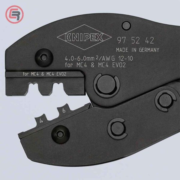 Knipex Kliješta Za Presanje Fotonaponskih / Solarnih MC4 / MC4 EVO 2 Konektora PreciForce – 97 52 42 - Slika 10