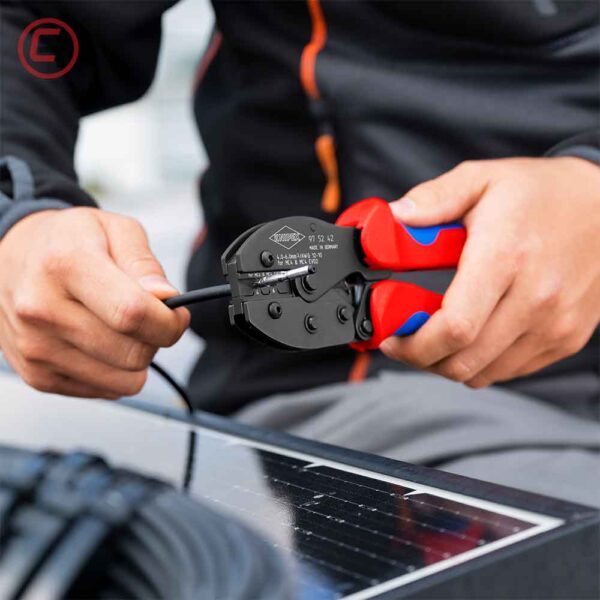 Knipex Kliješta Za Presanje Fotonaponskih / Solarnih MC4 / MC4 EVO 2 Konektora PreciForce – 97 52 42 - Slika 11