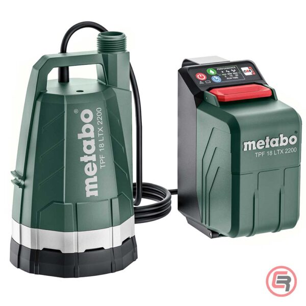 Metabo Pumpa Za Vodu Potopna Aku TPF 18 LTX 2200 + Adapter Za Bure / 18 V (bez baterija i punjača) – 601729850 - Slika 2