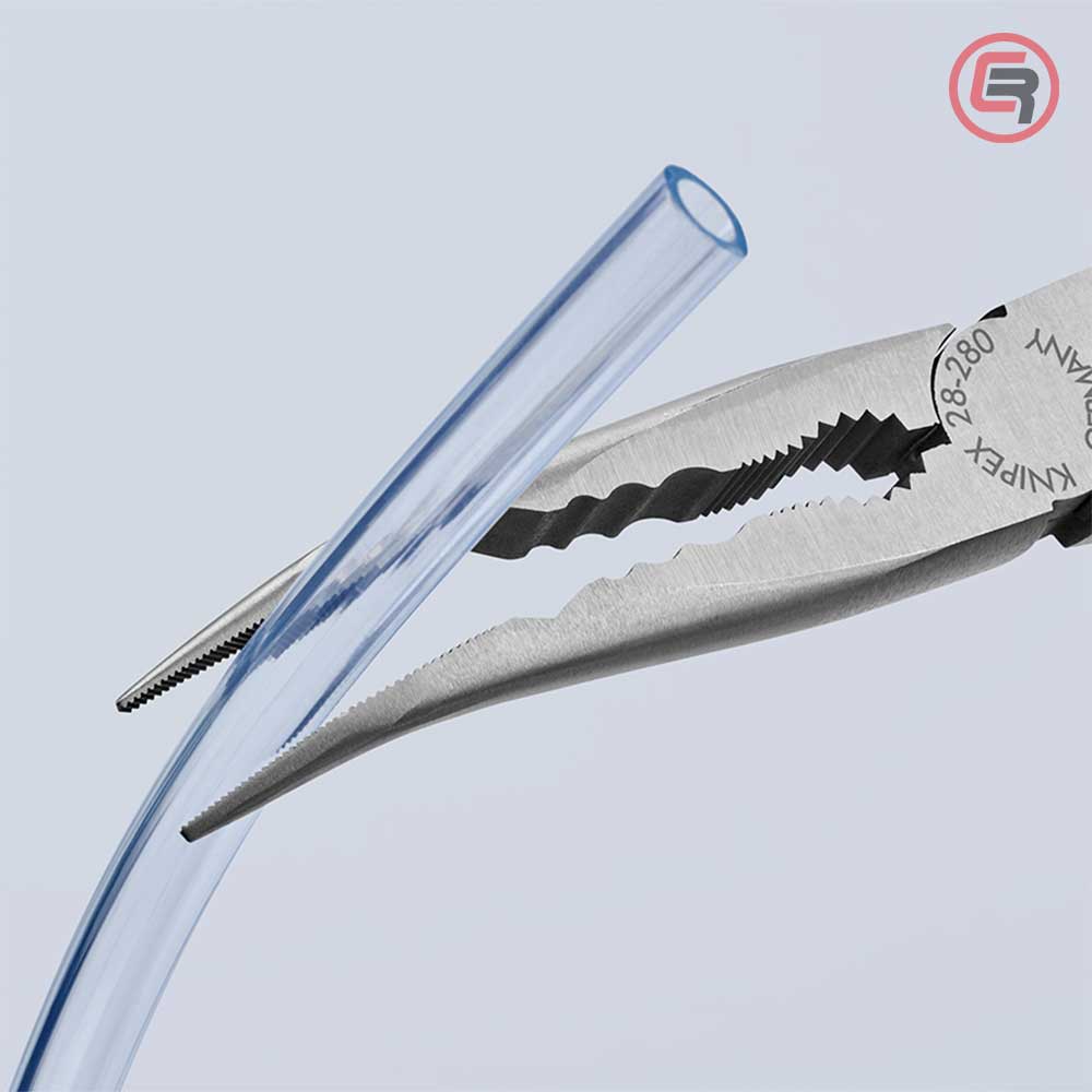 Knipex Kliješta Poluokrugla Špicasta Kriva 280 mm Mehaničarska – 28 81 280 - Slika 4