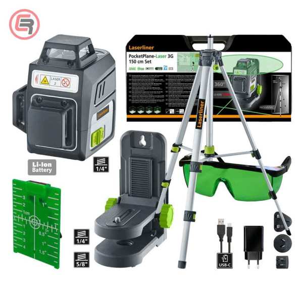 Laserliner Laser Trodimenzionalni PocketPlane-Laser 3G Set 150 cm – 036.703A - Slika 5