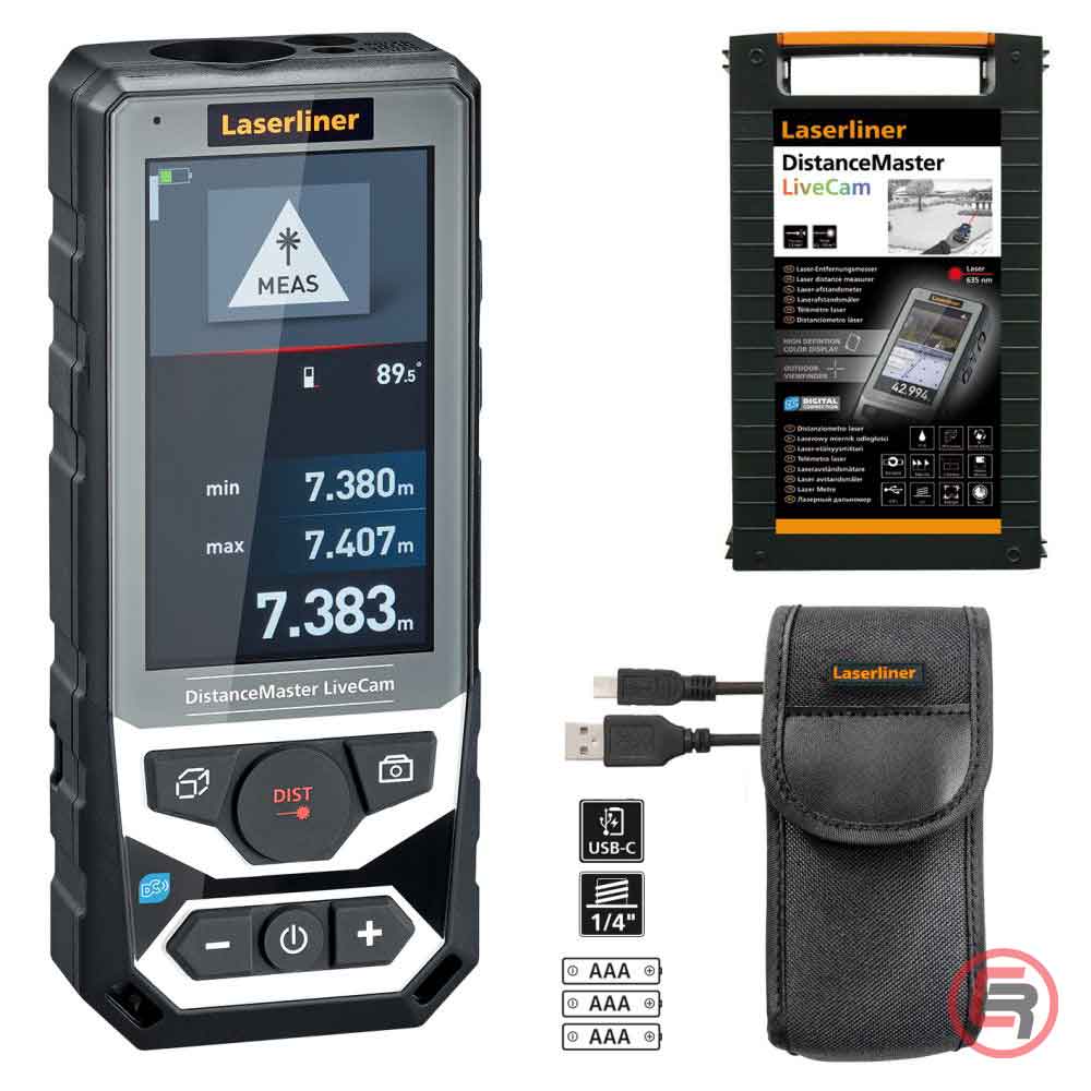 Laserliner Laserski Metar Daljinomjer DistanceMaster LiveCam S HD Kamerom / 150 m – 080.985A - Slika 7