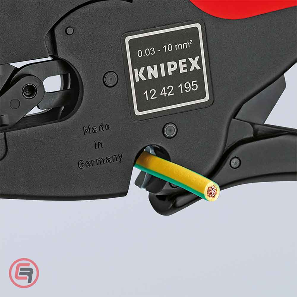 Knipex Kliješta Za Skidanje Izolacije MultiStrip 10 / 0,03 - 10,0 mm2 Automatska – 12 42 195 - Slika 8