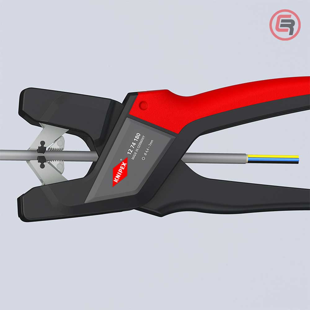 Knipex Kliješta Za Skidanje Izolacije 4,4 - 7,5 mm2 Automatska – 12 74 180 - Slika 5
