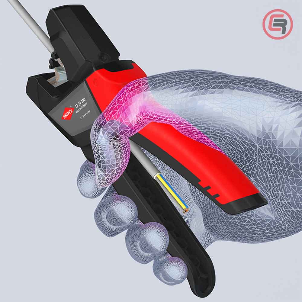 Knipex Kliješta Za Skidanje Izolacije 4,4 - 7,5 mm2 Automatska – 12 74 180 - Slika 7