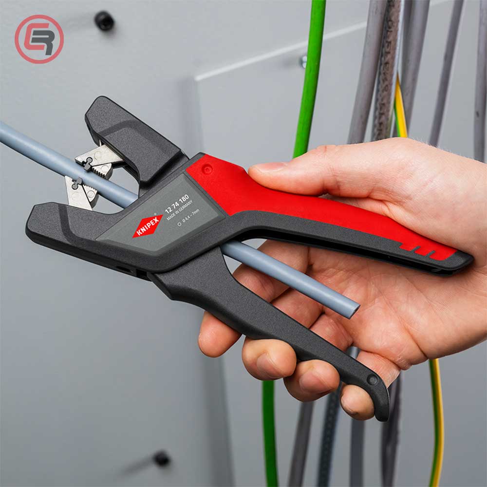 Knipex Kliješta Za Skidanje Izolacije 4,4 - 7,5 mm2 Automatska – 12 74 180 - Slika 9