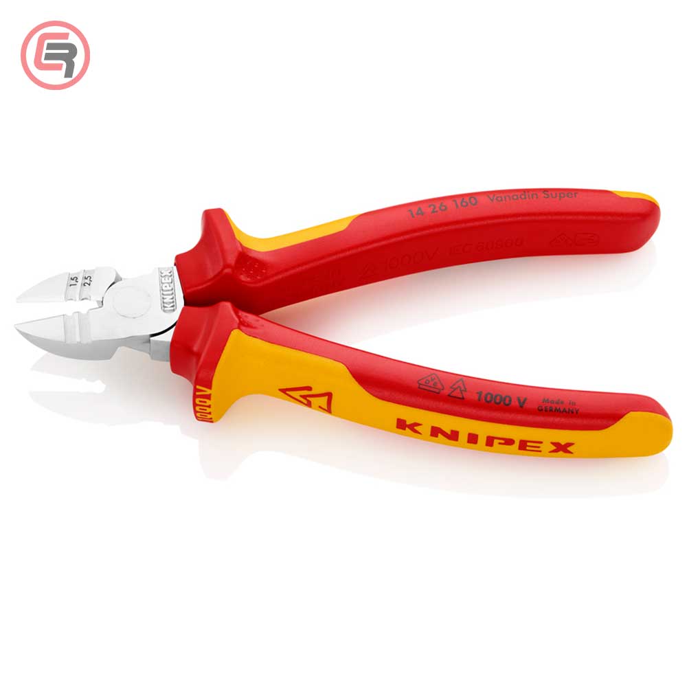 Knipex Kliješta Bočna Sječa - Sječice / Skidanje Izolacije 160 mm 1000V - 14 26 160 - Slika 2