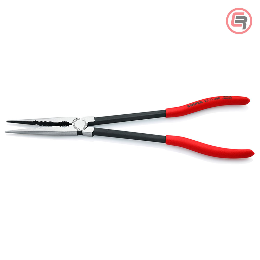 Knipex Kliješta Poluokrugla Špicasta Ravna 280 mm Mehaničarska – 28 71 280 - Slika 3
