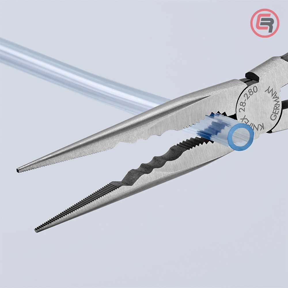 Knipex Kliješta Poluokrugla Špicasta Ravna 280 mm Mehaničarska – 28 71 280 - Slika 4