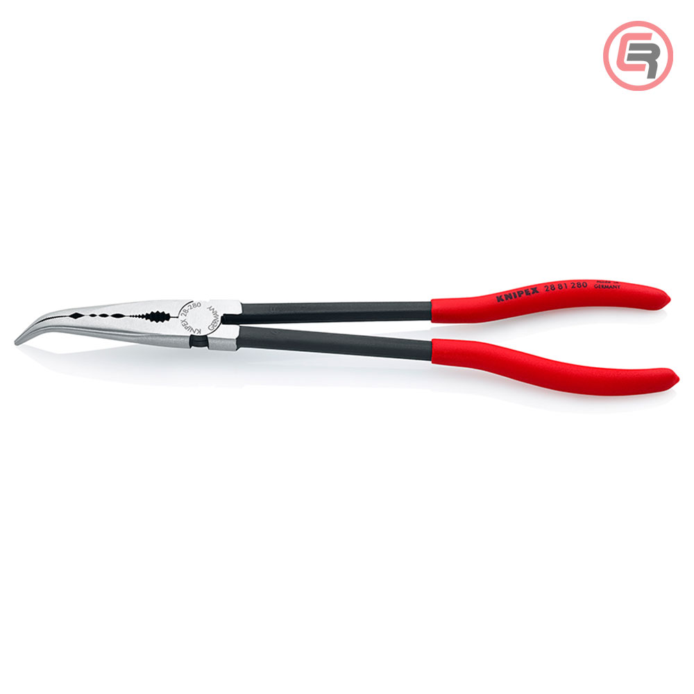 Knipex Kliješta Poluokrugla Špicasta Kriva 280 mm Mehaničarska – 28 81 280