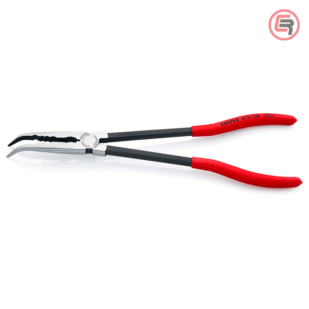 Knipex Kliješta Poluokrugla Špicasta Kriva 280 mm Mehaničarska – 28 81 280 - Slika 3