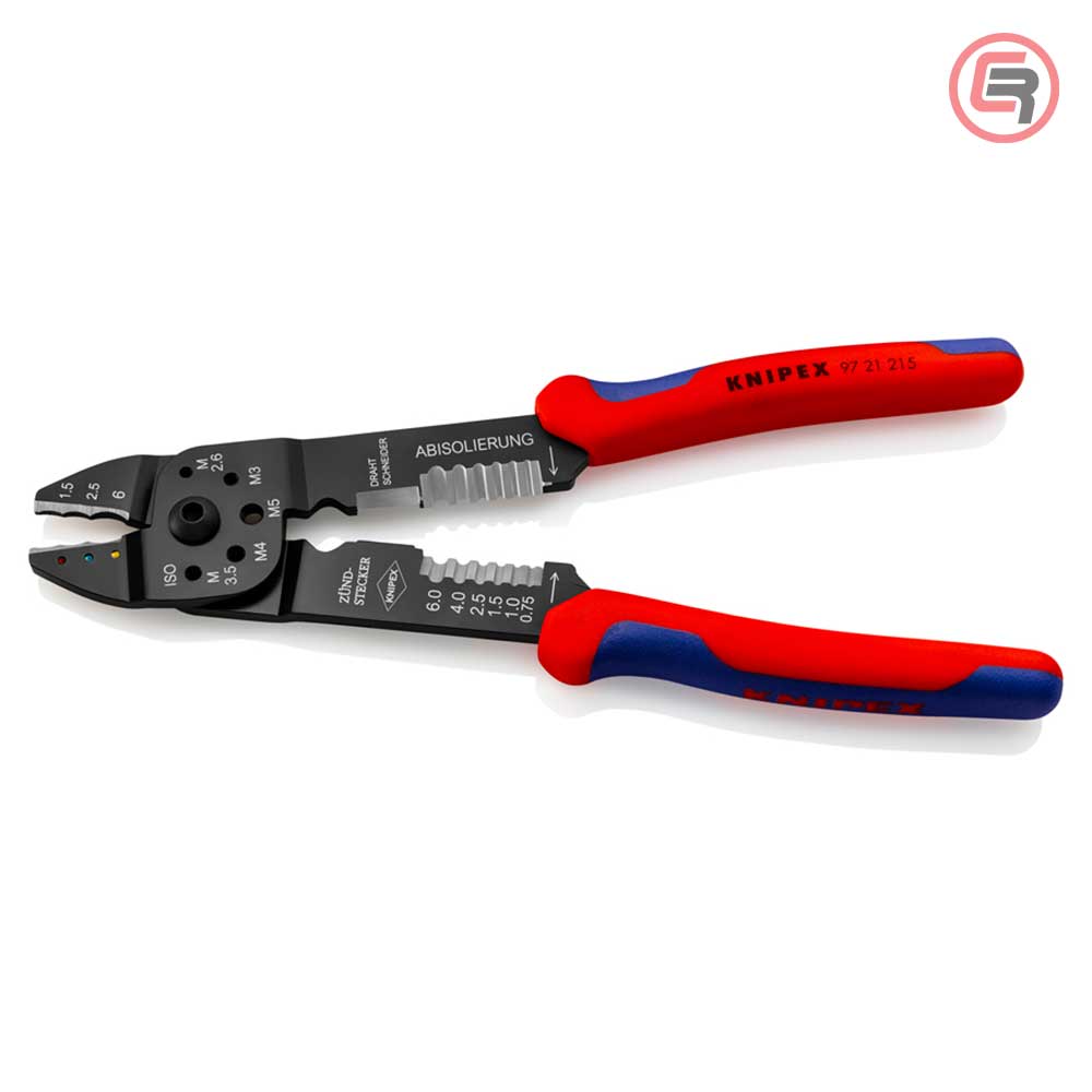 Knipex Kliješta Za Kabl Stopice Izolirane 0,5 - 6 mm2 – 97 21 215 - Slika 2