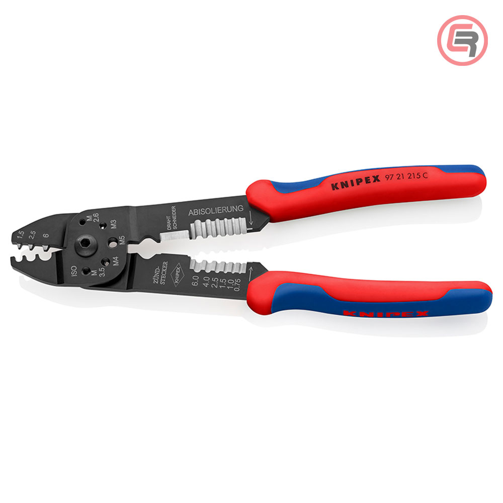 Knipex Kliješta Za Kabl Stopice Neizolirane 0,5 - 6,0 mm2 – 97 21 215 C - Slika 2