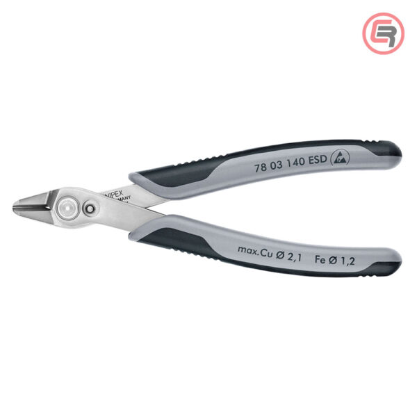 Knipex Kliješta Sječice Kosa Elektroničarska Super Knips XL 140 mm ESD – 78 03 140 ESD - Slika 3
