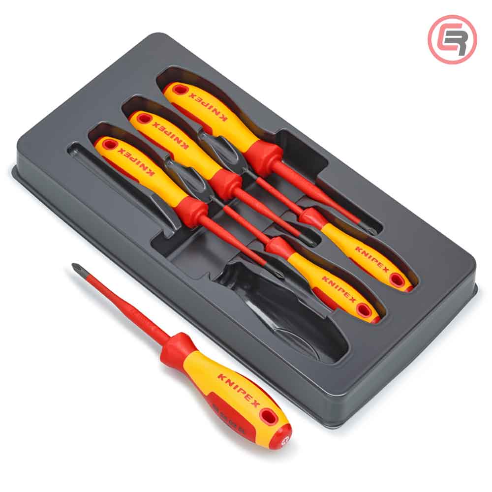 Knipex Garnitura Odvijača Slim VDE  3 križna PH + 3 križna PZ / 6 dijelni 1000V – 00 20 12 V03 - Slika 2