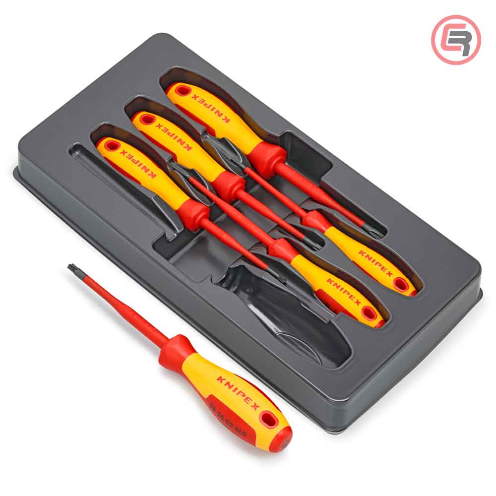 Knipex Garnitura Odvijača SL/SLS VDE 2 križna PH + 2 križna PZ + 2 plosnata / 6 dijelni 1000V – 00 20 12 V05 - Slika 2