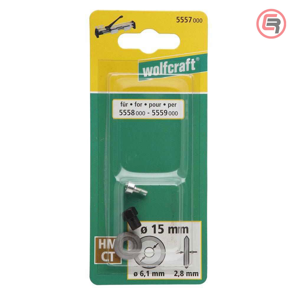 Wolfcraft Kružni Nožić Za Rezač Pločica 15 mm Wolfram - Karbid / 5557000 - Slika 3