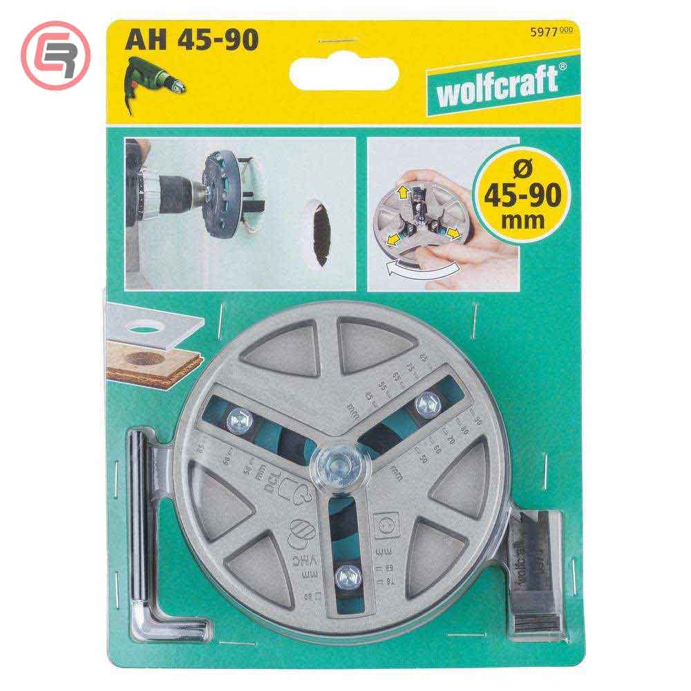 Wolfcraft Podesiva Krunska Pila Za Meko Drvo i Rigips fi 45 - 90 mm - 5977000 - Slika 9