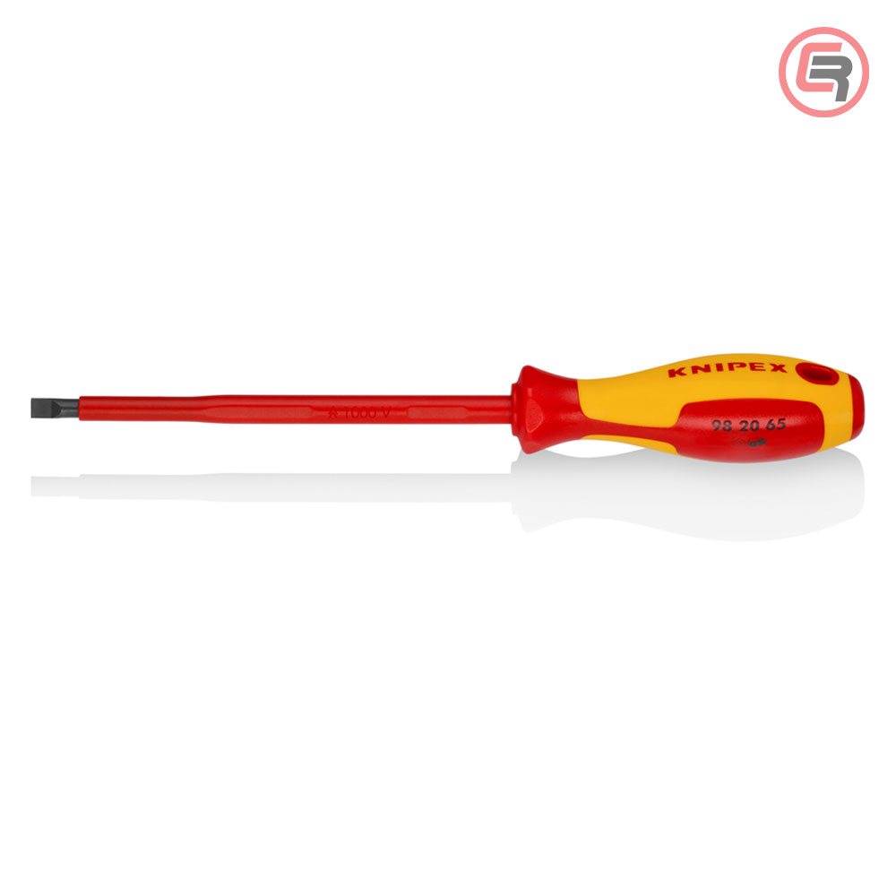 Knipex Odvijač Plosnati VDE 6,5 x 150 / 262 mm 1000V – 98 20 65