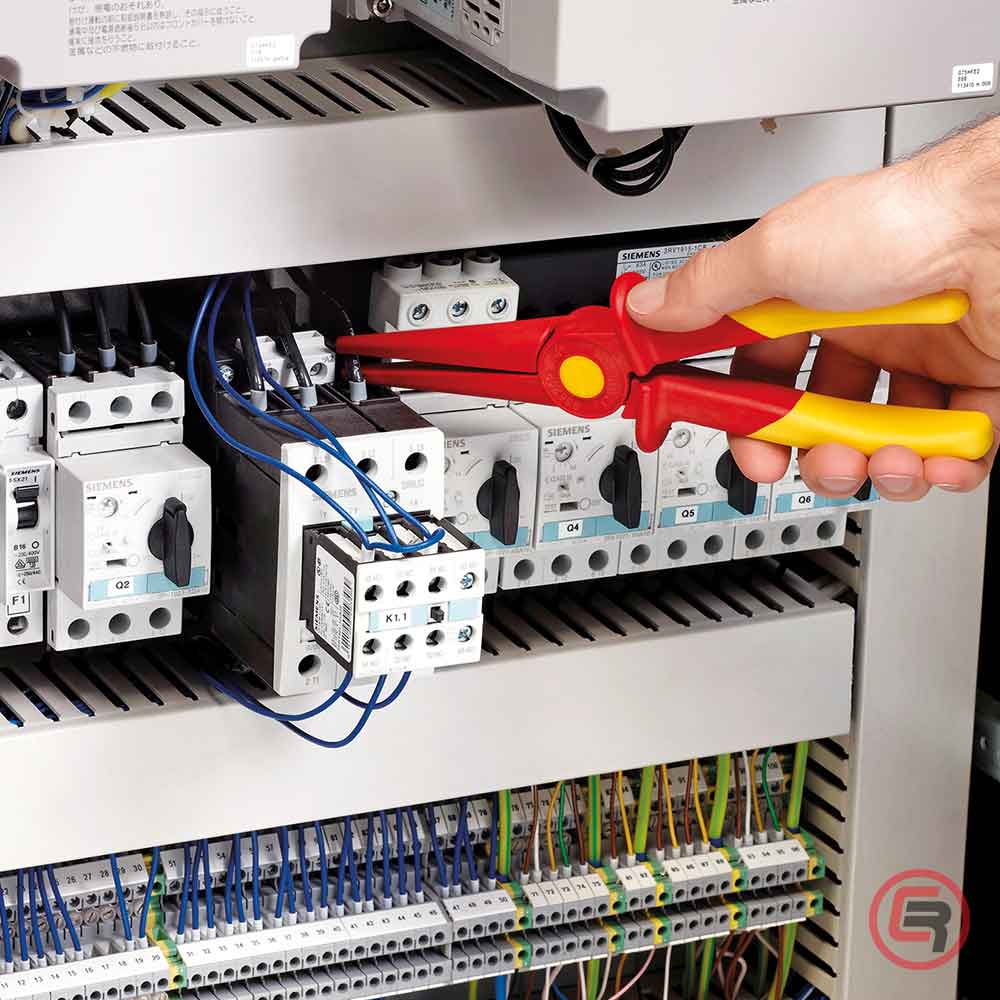 Knipex Kliješta Poluokrugla Špicasta Ravna 220 mm / 1000V Plastična  – 98 62 02 - Slika 5