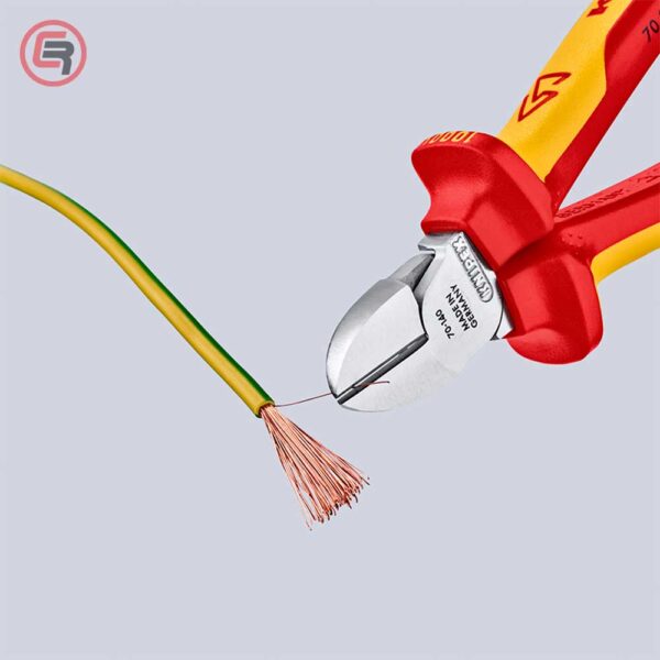 Knipex Kliješta Bočna Sječa – Sječice 140 mm / 1000V – 70 06 140 - Slika 6