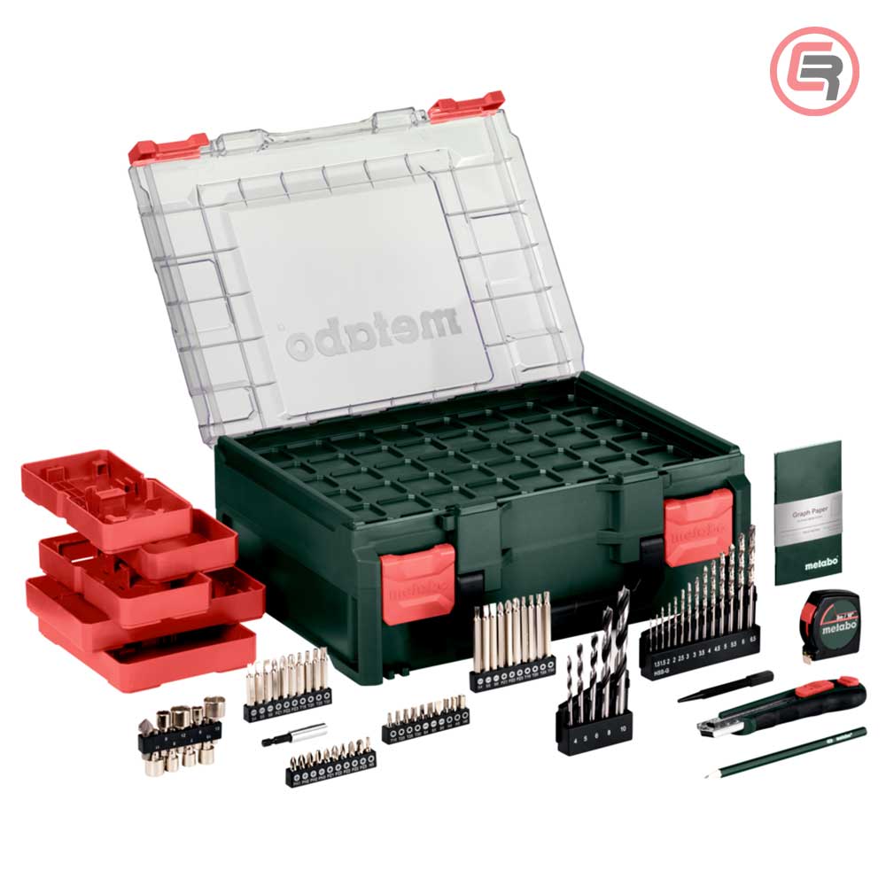 Metabo Bušilica – Odvijač Aku BS 18 L Set 2 x AKU LiPOWER (2,0 Ah) SC 36 WorkShop Sa Priborom – 614051710 - Slika 3