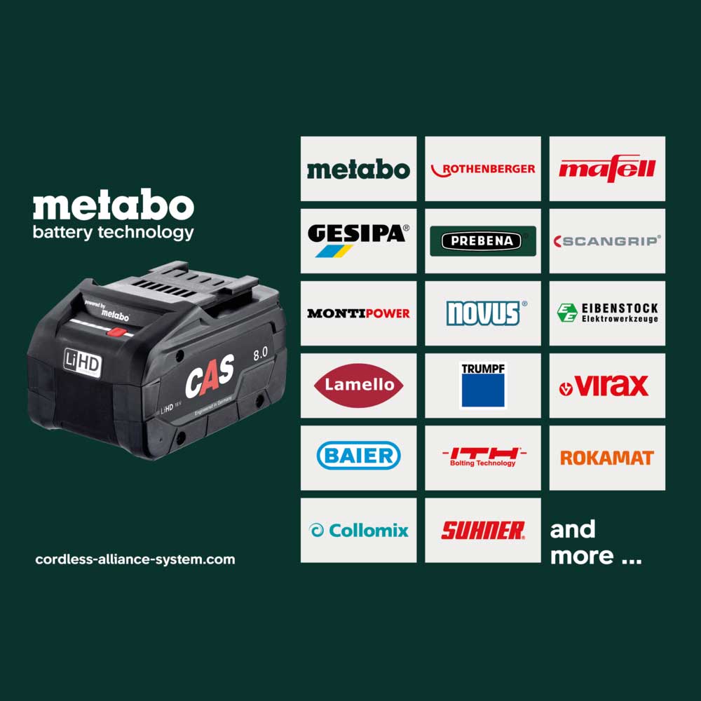 Metabo Bušilica – Odvijač Aku Udarna SB 18 L Set 2 x AKU LiPOWER (2,0 Ah) SC 36 WorkShop Sa Priborom – 614053710 - Slika 9