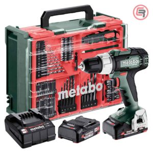 Metabo Bušilica – Odvijač Aku Udarna SB 18 L Set 2 x AKU LiPOWER (2,0 Ah) SC 36 WorkShop Sa Priborom – 614053710