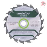 Metabo List Kružne Pile 165 x 1,6 / 1,0 x 20 / Z = 18 WZ 20° Cordless Cut Wood Classic - 628272000