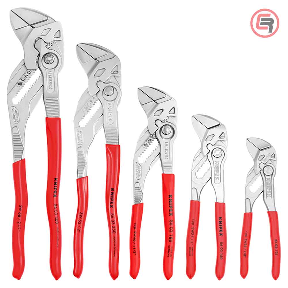 Knipex Set Kliješta Ključ 125, 150, 180, 250 i 300 mm U Torbici / 5 dijelni - 00 19 55 S4 - Slika 3