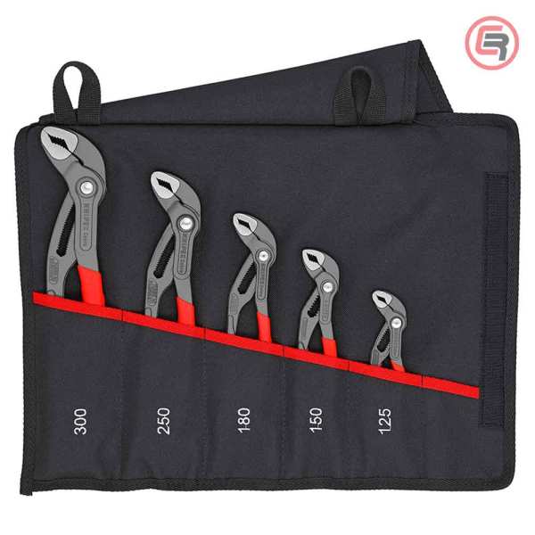 Knipex Set Kliješta Papige / Papagajke Cobra 125, 150, 180, 250 i 300 mm U Torbici / 5 dijelni - 00 19 55 S5