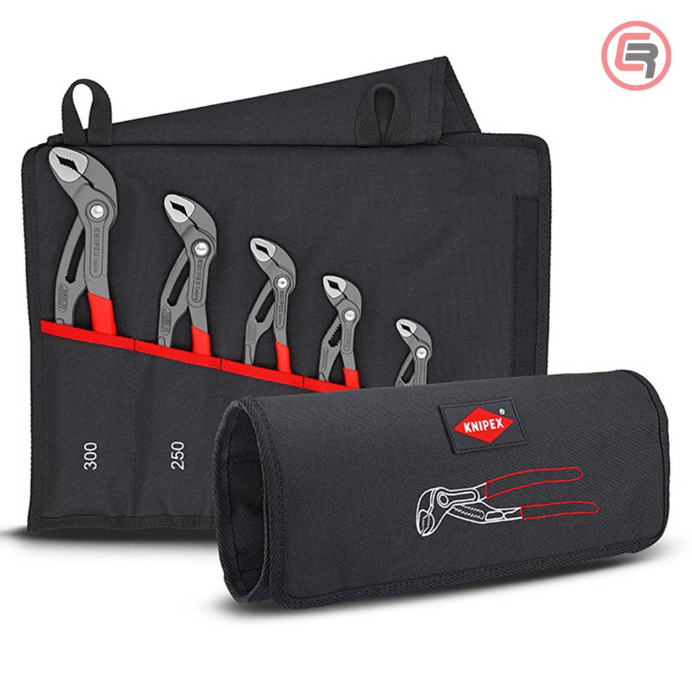 Knipex Set Kliješta Papige / Papagajke Cobra 125, 150, 180, 250 i 300 mm U Torbici / 5 dijelni - 00 19 55 S5 - Slika 2