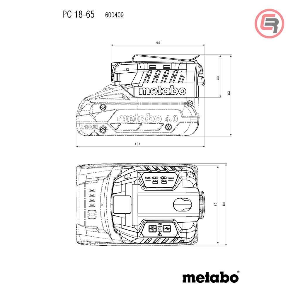 Metabo Punjač Prijenosni PC 18-65 Za Baterije 18 V – 600409000 - Slika 11
