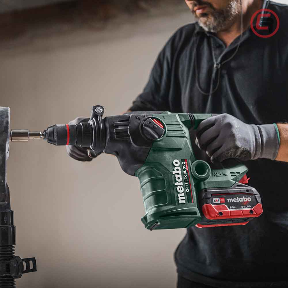Metabo Čekić Kombinovani Aku KH 18 LTX BL 35 Q / 18V (bez baterija i punjača) + metaBOX 185 XL - 600813840 - Slika 6