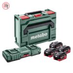 Metabo Basic Set Baterija 18 V / 4 × 10.0 Ah LiHD + Brzi Punjač ASC 145 DUO + metaBOX 145 – 685143000