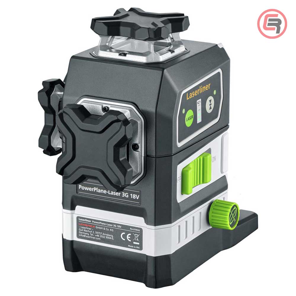 Laserliner Laser Trodimenzionalni Zeleni PowerPlane-Laser 3G Multi - 18V (bez baterija) + 7 Adaptera Za Bateriju – 036.380-1