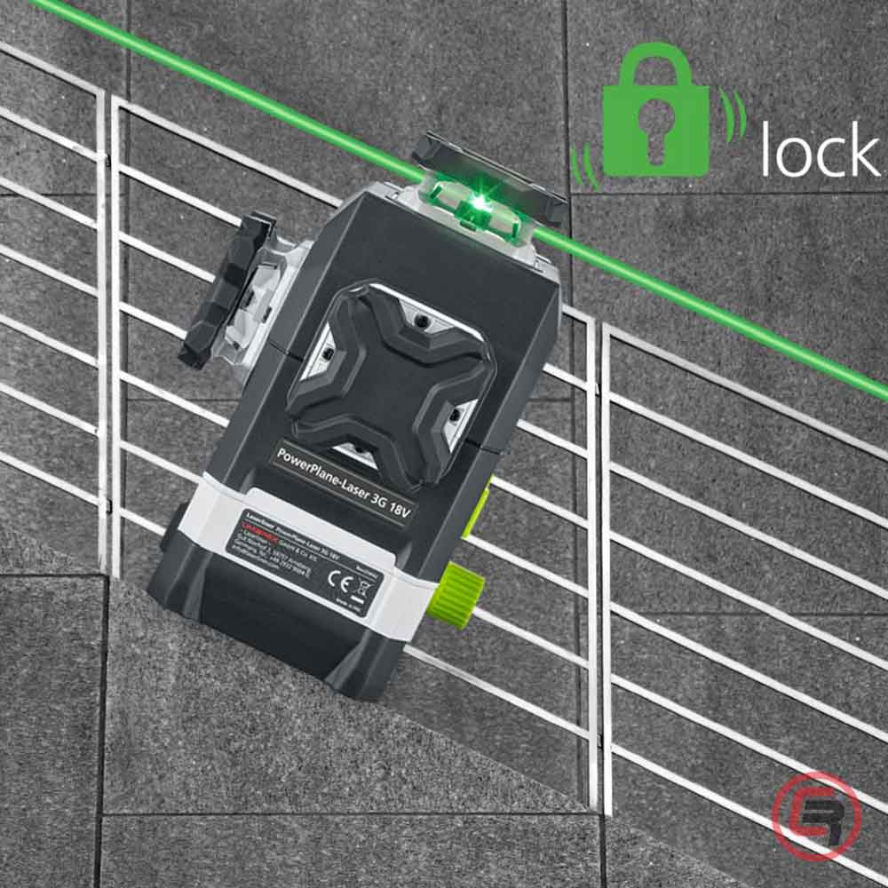 Laserliner Laser Trodimenzionalni Zeleni PowerPlane-Laser 3G Multi - 18V (bez baterija) + 7 Adaptera Za Bateriju – 036.380-1 - Slika 6