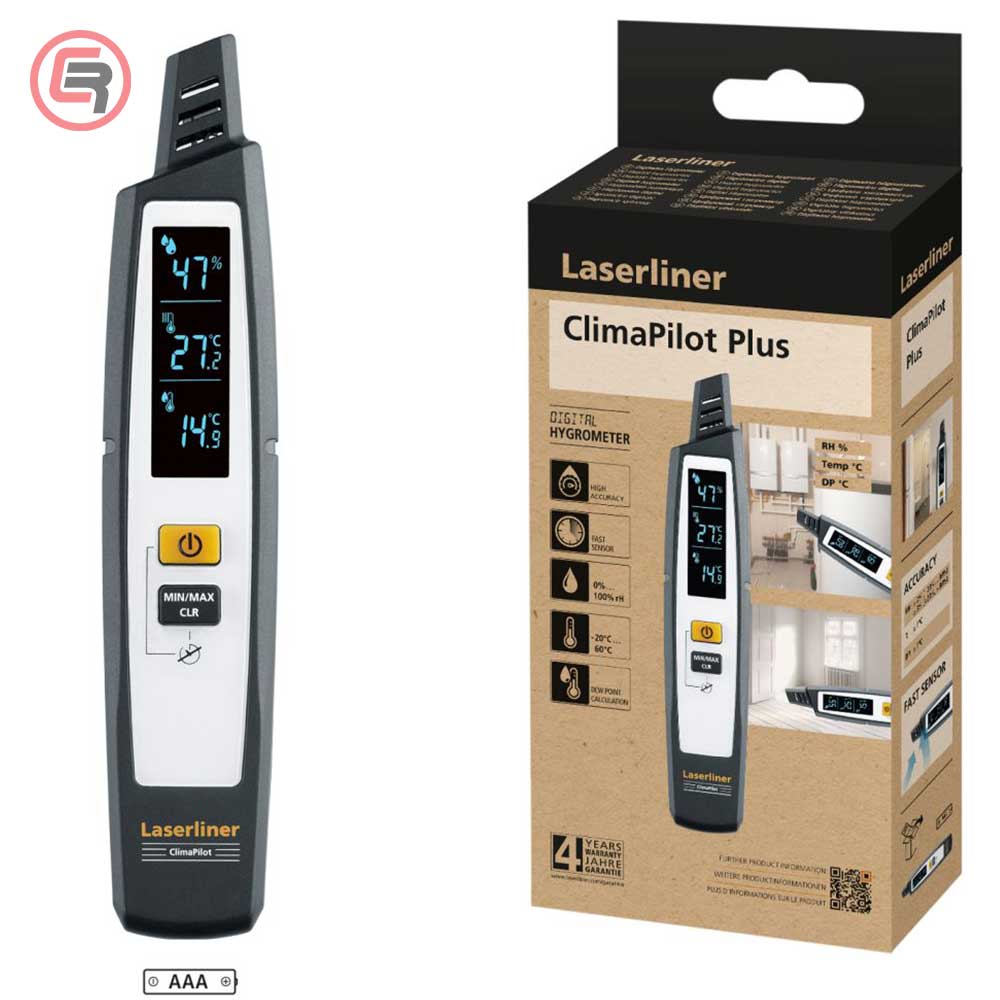 Laserliner Mjerač Vlage Higrometar / Temperature Precizni Digitalni ClimaPilot Plus – 082.061E - Slika 4