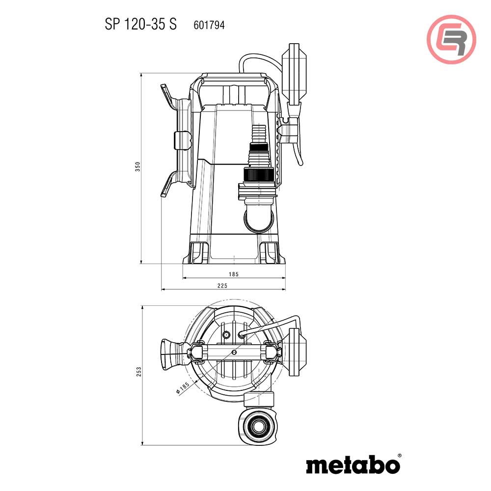 Metabo Pumpa Za Otpadne Vode Potopna SP 120-35 S / 410 W – 601794000 - Slika 9