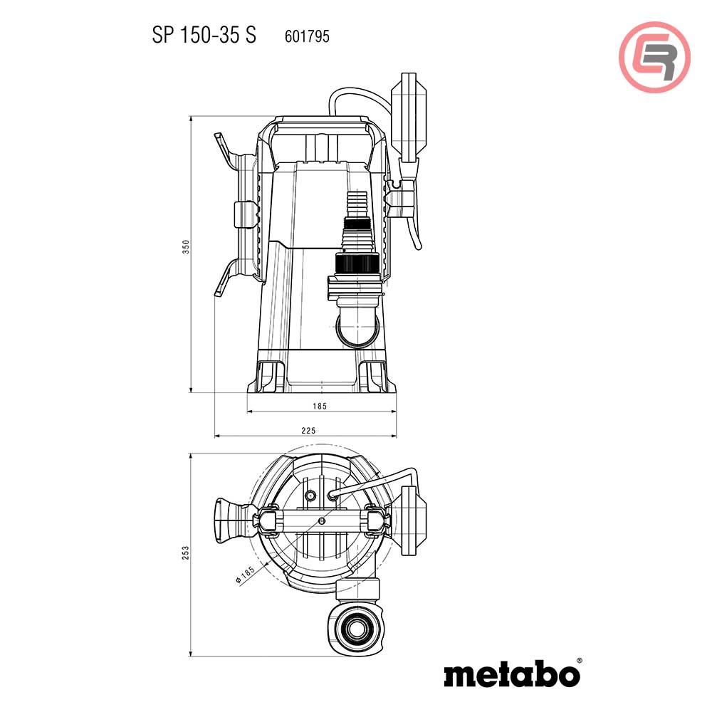 Metabo Pumpa Za Otpadne Vode Potopna SP 150-35 S / 510 W – 601795000 - Slika 9
