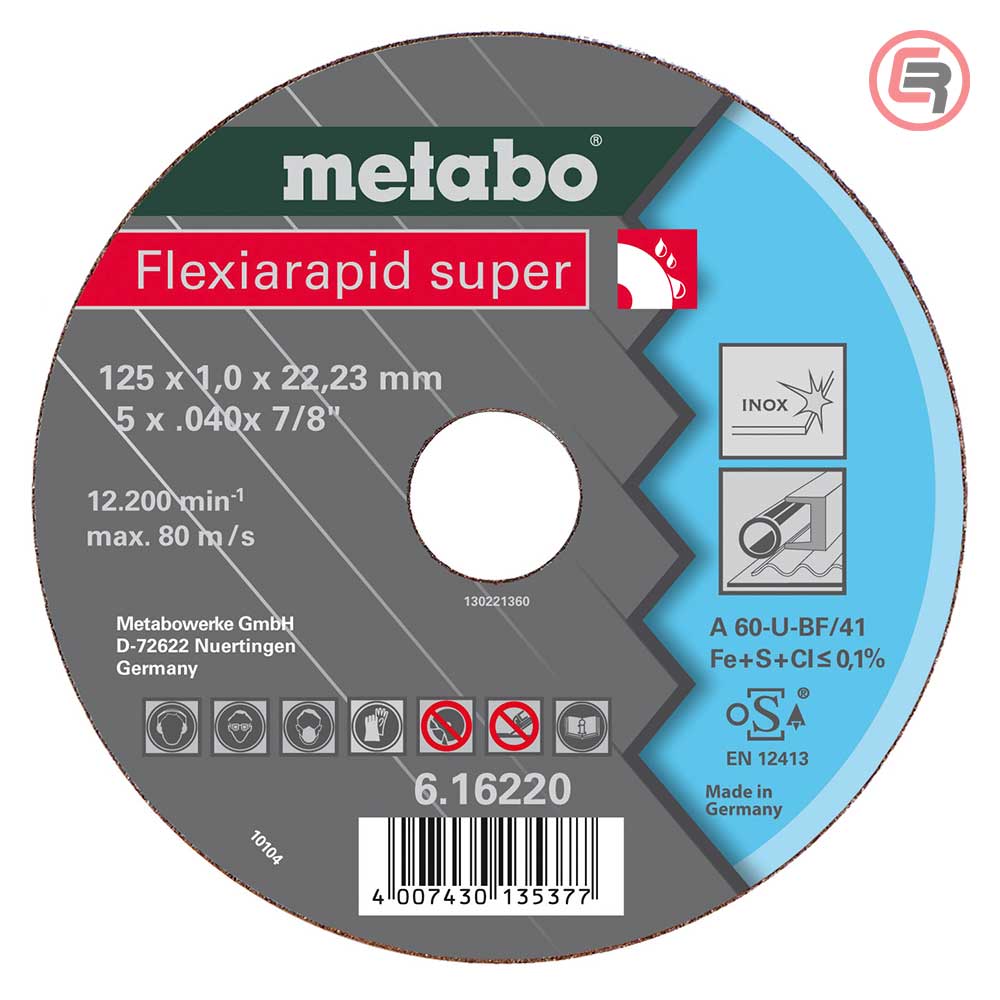 Metabo Rezna Ploča 125 x 0,80 x 22,23 mm Inox TF 42 Flexiarapid Super – 616209000