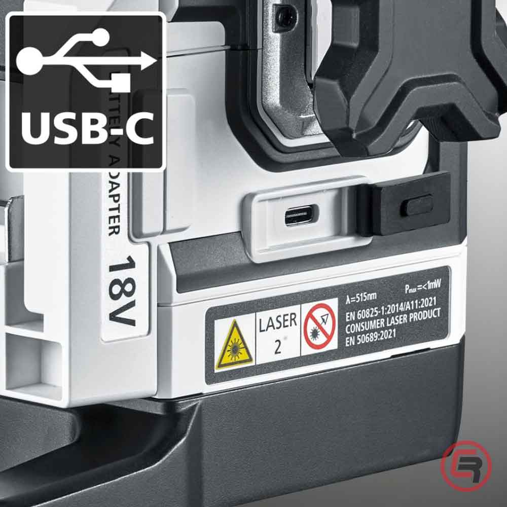 Laserliner Laser Trodimenzionalni Zeleni PowerPlane-Laser 3G Multi - 18V (bez baterija) + 7 Adaptera Za Bateriju – 036.380-1 - Slika 7