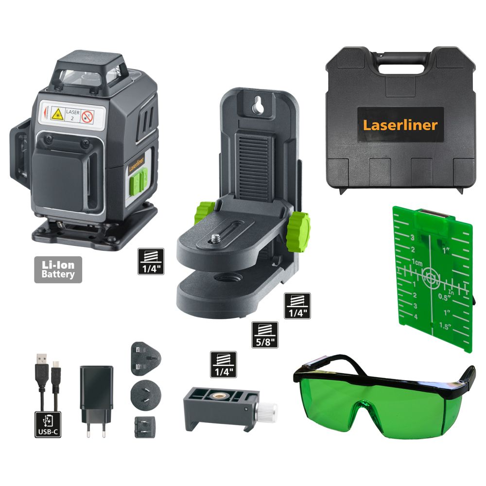 Laserliner Laser Trodimenzionalni PocketPlane-Laser 4G + Nosač + Kofer – 036.705A - Slika 9