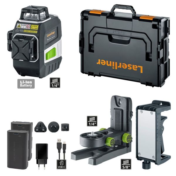 Laserliner Laser Trodimenzionalni Zeleni MasterPlane-Laser 3G Pro + L-BOXX 136 – 031.410L - Slika 9