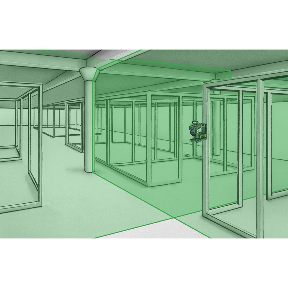 Laserliner Laser Trodimenzionalni Zeleni MasterPlane-Laser 3G Pro + L-BOXX 136 – 031.410L - Slika 11