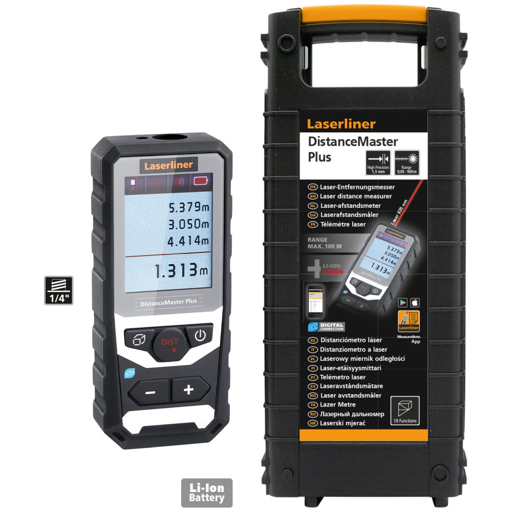 Laserliner Laserski Metar Daljinomjer DistanceMaster Plus 100 / 0,05 - 100 m – 080.983A - Slika 5