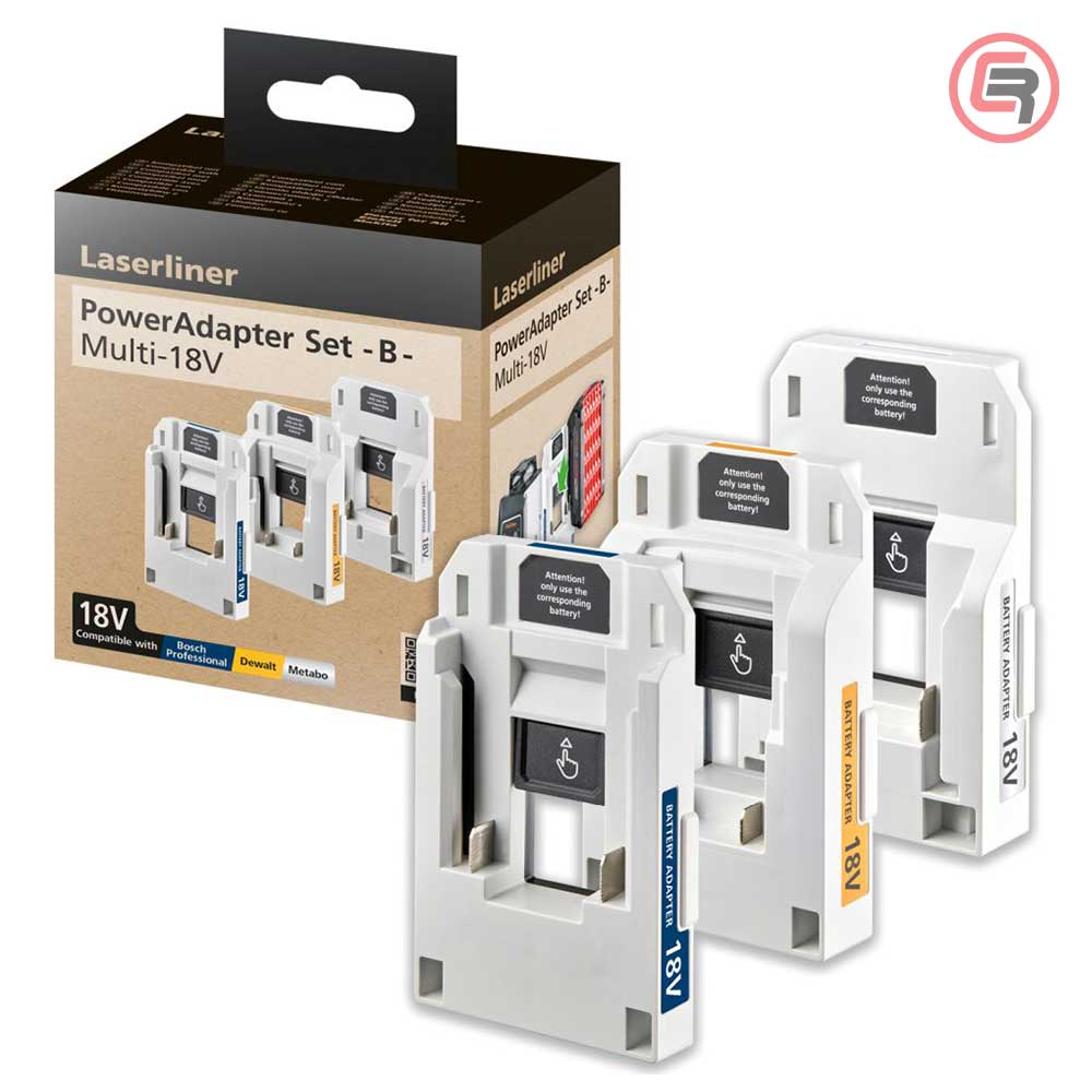 Laserliner Set Adaptera Za Bateriju PowerAdapter Set -B- Multi-18V – 081.380.3E - Slika 2